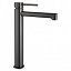 Grifo de lavabo alto monomando Toscana black gun metal de Imex